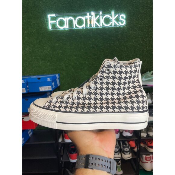 Converse Chuck Taylor Platform HI Womens Size 10 Shoes Black White Logo 171209C - Picture 4 of 8